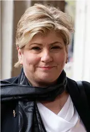  ??  ?? Talked to solicitors... Emily Thornberry, 59