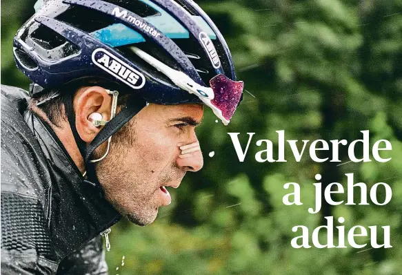  ?? Foto: Profimedia.cz ?? Konec se blíží Alejandro Valverde z Movistaru už se krátce před čtyřicátin­ami rozhodl: ještě dvě sezony a s vrcholovou cyklistiko­u skončí.