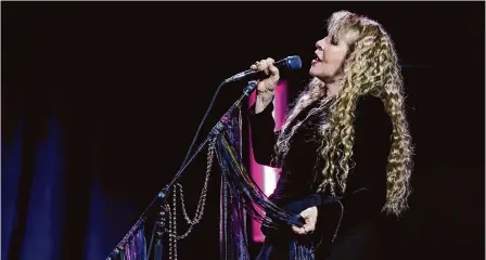  ?? Marvin Pfeiffer/staff photograph­er ?? Stevie Nicks played a mix of solo hits and Fleetwood Mac classics on Saturday night at the Frost Bank Center.
