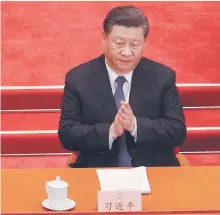  ??  ?? Le président chinois Xi Jinping, vendredi, à Pékin.Associated Press: Andy Wong