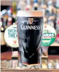  ??  ?? Peter Cowell holds Guinness owner Diageo, but regularly changes his line-up