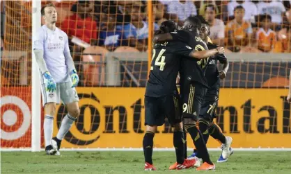  ??  ?? Los Angeles FC have ripped through opposing defenders this year. Photograph: Troy Taormina/USA Today Sports