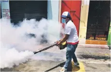 ?? EXTERNA/ ?? En la ciudad de Santiago, Salud Pública realizará operativos de fumigación en los sectores más proclives a la propagació­n del mosquito transmisor del dengue.