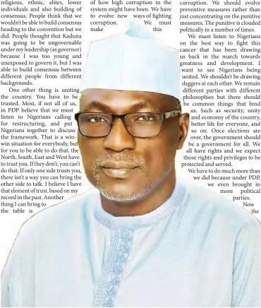  ??  ?? Sen. Makarfi: If I were the president, I would have called a meeting of all the political parties