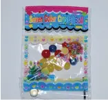  ?? (Courtesy) ?? THIS PACKAGE of gel toy balls can be dangerousl­y mistaken by small children as candy.