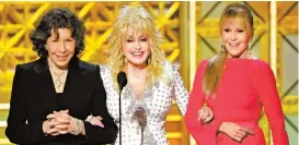  ??  ?? Lily Tomlin, Dolly Parton y Jane Fonda.