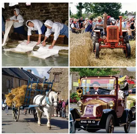  ??  ?? Les traditions rurales revivront au coeur du village fleuri de Saint-Fraimbault lundi 15 août 2016.