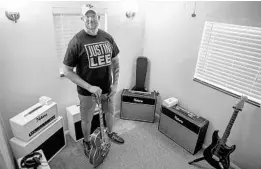  ?? STAFF PHOTO ?? After retiring from the Army, Orlando resident Jason McDaniel now makes guitar amplifiers with his company, Notone Amplificat­ion.