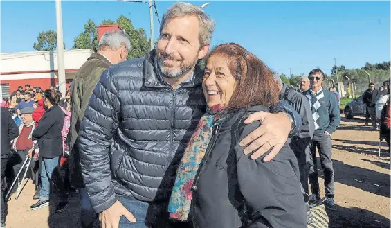  ?? TÉLAM ?? Ministro del Interior y Viviendas. Rogelio Frigerio participa ayer de un acto oficial luego de sancionar a Odebrecht con una suspensión.