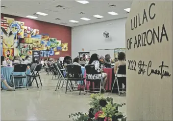  ?? ?? UN ASPECTO DE LA pasado sábado. concurrenc­ia a la Convención Estatal de LULAC, celebrada en San Luis el