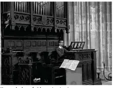  ??  ?? L’orgue de choeur fraîchemen­t restauré.