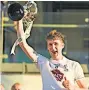  ??  ?? CHAMPIONS Kildare skipper Aaron Masterson