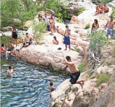  ??  ?? Permits for Fossil Creek go on sale one month before the month of use. THE REPUBLIC