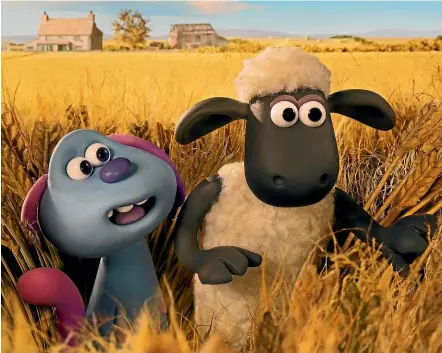  ??  ?? Shaun the Sheep is joined by the alien Lu-La for his latest adventure –