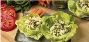  ?? BRIAN CASSELLA Chicago Tribune/TNS ?? Egg salad is served in lettuce cups.