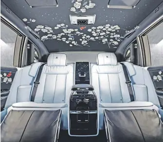 This Rolls-Royce Phantom's interior features one million stitches