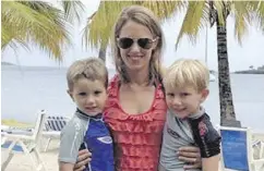  ?? FACEBOOK ?? Linnea Veinotte with her two sons, Isaac and Lucas.