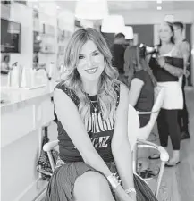  ?? Drybar ?? Alli Webb says when entreprene­urs seek a PR firm, they need “somebody who’s really passionate about ... what you’re doing.”