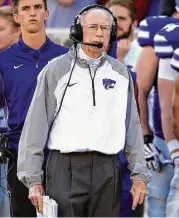  ?? Orlin Wagner / Associated Press ?? Bill Snyder soon will decide whether he’s going to return to Kansas State for a 27th season or retire at 78.