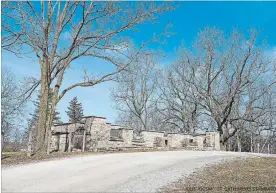  ?? JULIE JOCSAK
ST. CATHARINES STANDARD ?? The remains of Decew House as it appears today.