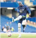  ?? AFP ?? Romelu Lukaku warms up before a Premier League match last season.