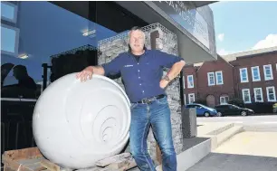  ?? PHOTO: GREGOR RICHARDSON ?? Looking ahead . . . Design and Garden Landscapes director Wayne Butson outside his St Andrew St office in Dunedin.