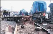  ??  ?? The Indore-Patna Express, which derailed near Kanpur in November, killed 148 passengers.