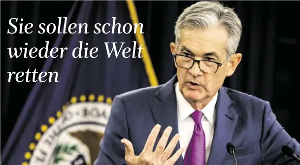  ?? BILD: SN/AP ?? An diesem Wochenende sind alle Augen auf Fed-Präsident Jerome Powell gerichtet.