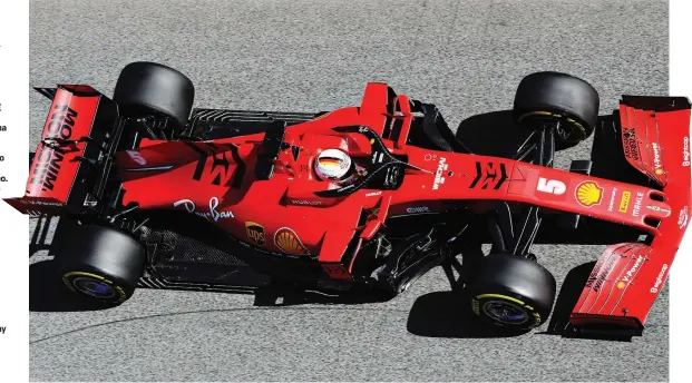  ?? GETTY ?? Sebastian Vettel, 32 anni, ieri con la Ferrari è stato il più veloce. Il suo tempo rimane però di 1”1 più alto rispetto a quello fatto segnare da Bottas con la Mercedes la settimana scorsa