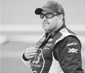  ?? Terry Renna / Associated Press ?? “The more people betting and playing fantasy games on your sport, the more people watch,” NASCAR driver and broadcaste­r Brendan Gaughan says.