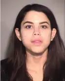  ??  ?? Miya Ponsetto is seen in a police booking photo. Photograph: Ventura County Sheriff’s Office/Getty Images