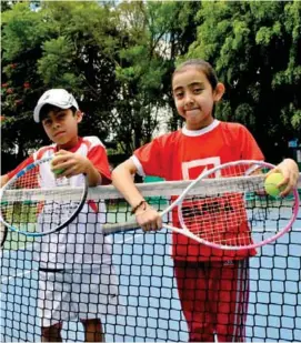  ??  ?? PRESENCIA. 3 tenistas ibarreños participan este fin de semana en el torneo Chiquitón by Ecuajunior.