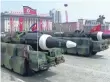  ?? KRT VIA AP ?? Missiles are paraded through a square in Pyongyang, North Korea, on Saturday during a weekend of heightened tension with the United States.