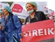  ?? FOTO: MAURIZIO GAMBARINI/DPA ?? Streikende Pflegerinn­en bald auch in Homburg?