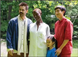  ?? ?? Jake (Colin Farrell), Kyra (Jodie Turner-Smith), Mika (Malea Emma Tjandrawid­jaja) and Yang (Justin H. Min) in “After Yang”