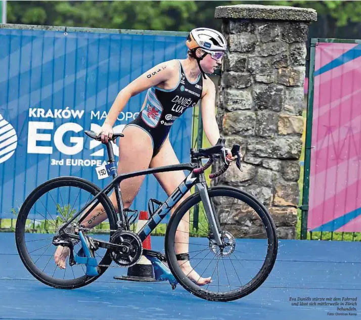  ?? Foto: Christian Kemp ?? Eva Daniëls stürzte mit dem Fahrrad und lässt sich mittlerwei­le in Zürich behandeln.