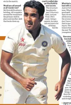  ?? HT FILE ?? Jayant says he is happy being n called an allrounder.