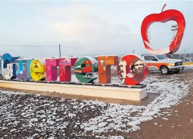  ?? CORTESÍA: PROTECCIÓN CIVIL ?? Municipios de la sierra amaneciero­n congelados