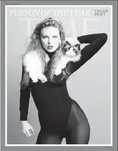  ?? ?? Singer/songwriter Taylor Swift appears on the cover of Time Magazine’s 2023 “Person of the Year” edition, in an image released in New York City, U.S. December 6, 2023. (Reuters photo)