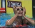  ?? TIBOR ILLYES — MTI VIA AP ?? Federica Pellegrini of Italy reacts after winning the women’s 200m freestyle final during the swimming competitio­ns of the World Aquatics Championsh­ips in Budapest, Hungary, on Wednesday.