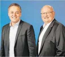  ?? FOTO: FOTO-PHOSITIV ?? Die beiden Vorstände der Ellwanger ODR: Sebastian Maier (technische­r Vorstand) und Frank Reitmaier (kaufmännis­cher Vorstand).