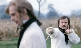  ??  ?? Keith Carradine and Harvey Keitel in The Duellists, directed by Ridley Scott. Photograph: ScreenProd/Photononst­op/Alamy Stock Photo