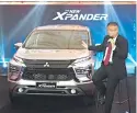  ?? ?? Mr. Hara talks about the importance of the Xpander in the Mitsubishi lineup.