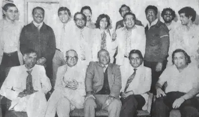  ??  ?? A REPORT on July 5, 1983, from the Daily News, sister newspaper of the POST, shows; back from left; HR Haffejee, Swaminatha­n Gounden, Professor Jerry Coovadia, Thumba Pillay, Virgil Bonhomme, Ela Gandhi, Zac Yacoob, AH Randeree, Paul David, Roy Padayachee and Yunus Mohammed; and front from left; George Sewpersadh, MJ Naidoo, Archie Gumede, Mewa Ramgobin and Pravin Gordhan.