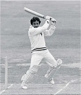  ??  ?? Yashpal, above, in action at Lord’s in 1979, and left, in 1982: his cool head led Sunil Gavaskar to describe him as ‘the Crisis Man for India’