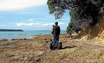  ??  ?? A two-hour SegWai Segway tour offers roads and beaches, history and gossip, challenges and rewards.