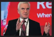  ??  ?? MASTERPLAN McDonnell at conference