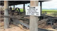  ?? Photo / Tom Rowland ?? The wreckage of the Kopu, a paddle tug that sunk and lay at the bottom of the Ohinemuri river river for 40 years before being recovered.