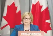  ?? ADRIAN WYLD / THE CANADIAN PRESS ?? Employment Minister Carla Qualtrough’s department was put to the test, processing 2.24 million benefit claims by April 6 — a herculean task they performed admirably.