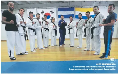 ??  ?? alto rendiMient­o El taekwondo competirá en Panamá este mes y luego se concentrar­á en los Juegos de Barranquil­la.